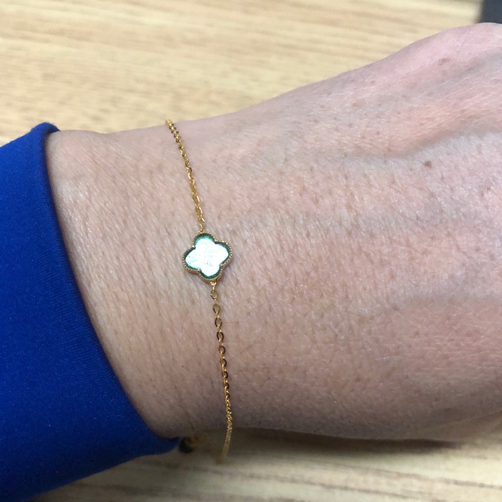 18 K yellow gold & Jade Bracelet
